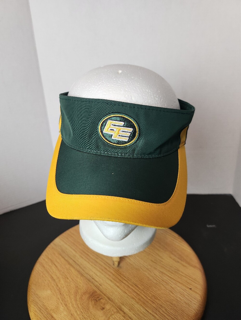 Vintage Edmonton Eskimos CFL Reebok Visor | Green Gold EE | One Size